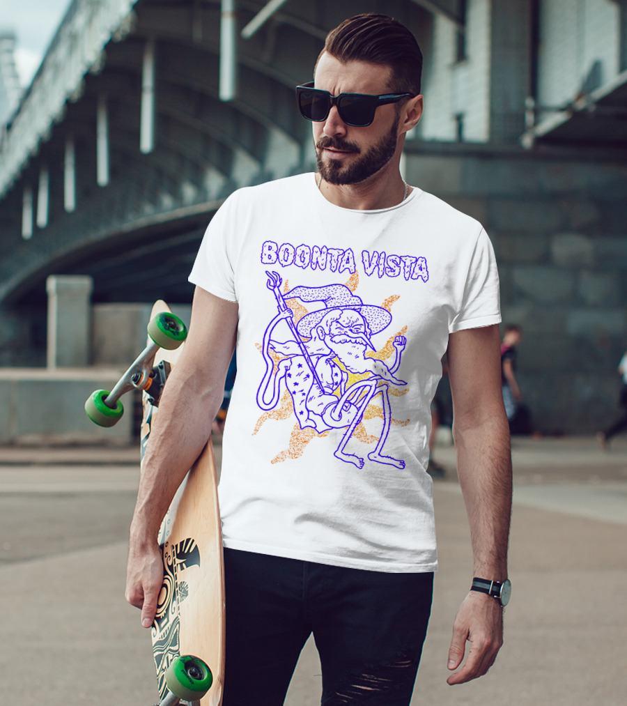 Boonta Vista Wizard With Staff And Hat T-Shirt