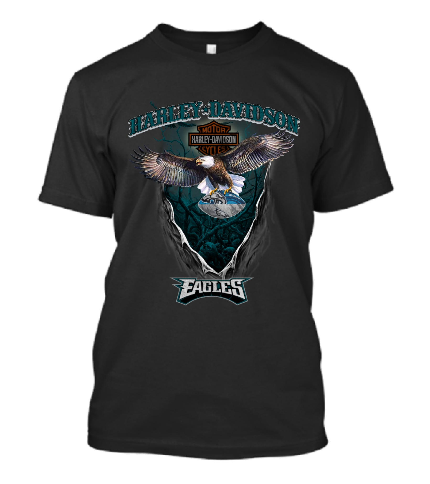 Harley Davidson Motor Cycles Eagles T-Shirt