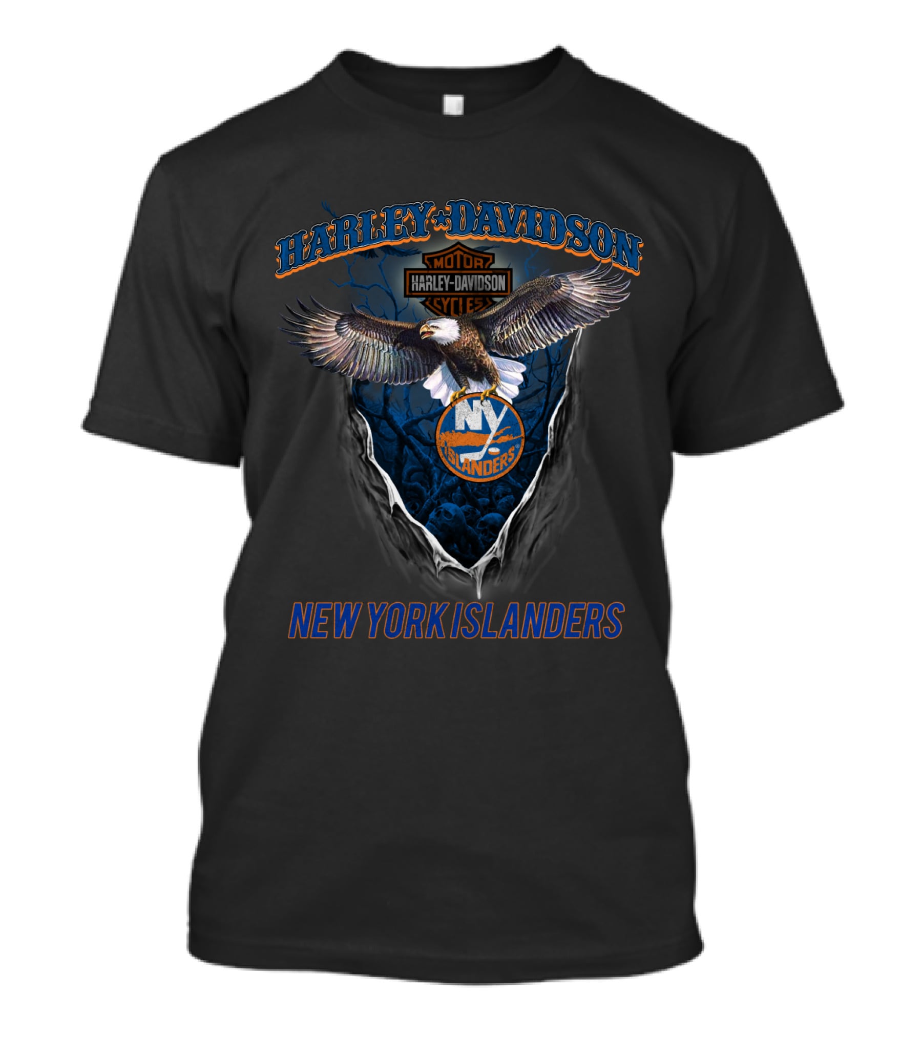 Harley Davidson Motorcycles New York Islanders T-Shirt