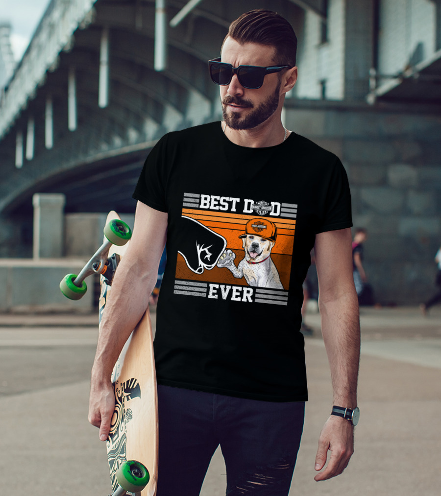 Best Dog Ever Labrador Retriever Harley Davidson Style T-Shirt