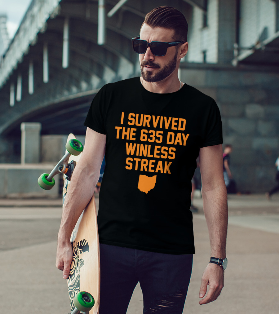 I Survived The 635 Day Winless Streak Ohio Map T-Shirt