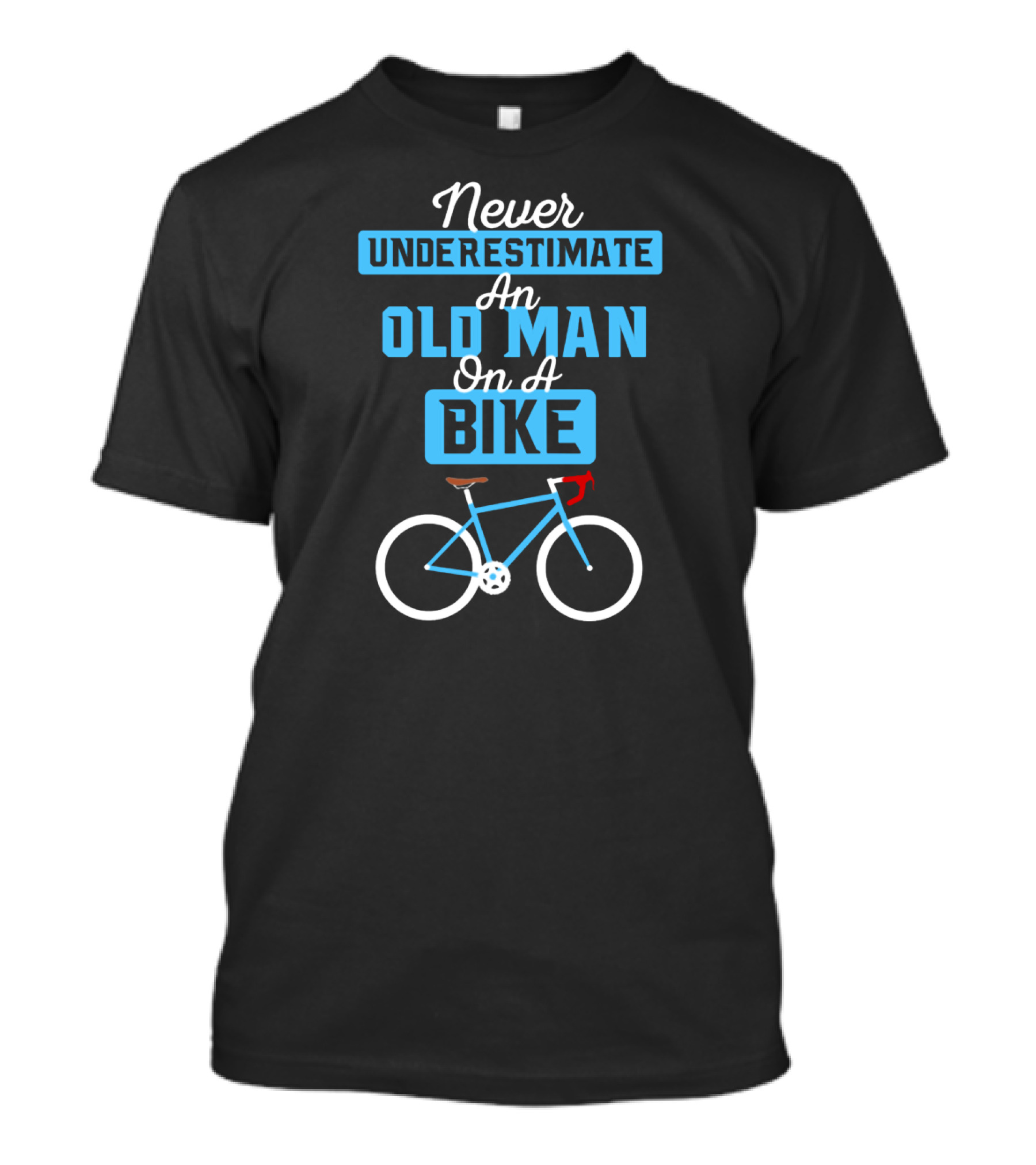 Never Underestimate An Old Man On A Bike T-Shirt