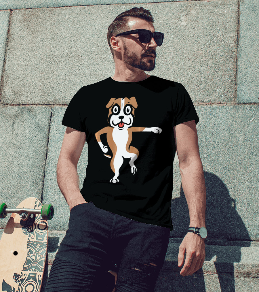 Boxer Dog Funny Dance Move Best Mates T-Shirt