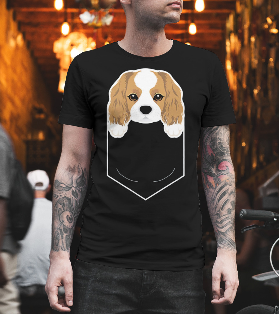 Cavalier King Charles Spaniel In My Pocket Cute Dog T-Shirt