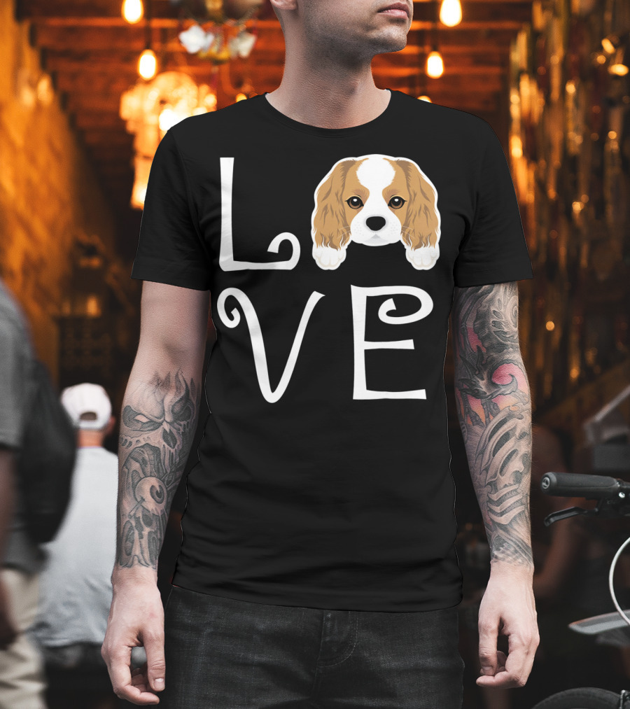 Cavalier King Charles Spaniel Love Puppy Dog Owner T-Shirt