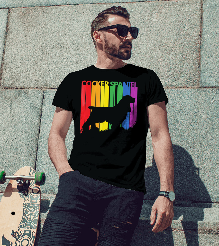 Cocker Spaniel Rainbow T-Shirt