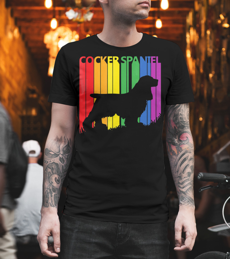 Cocker Spaniel Rainbow T-Shirt