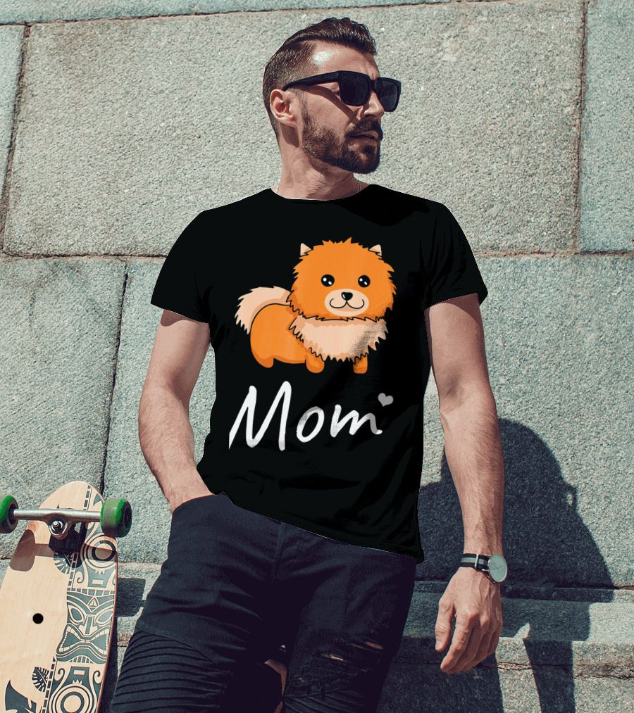 Pomeranian Mom I Love Dogs Dog Moms T-Shirt