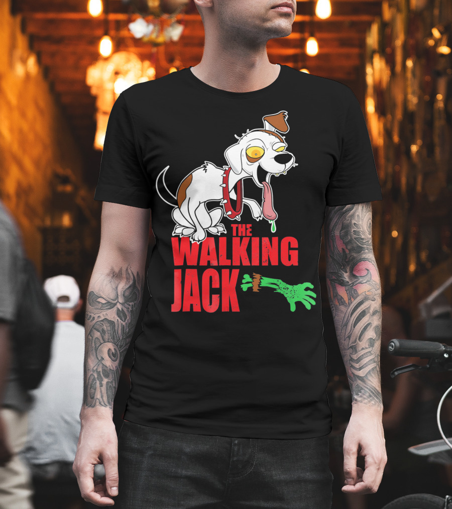 The Walking Jack Russell Terrier Zombie Hall T-Shirt