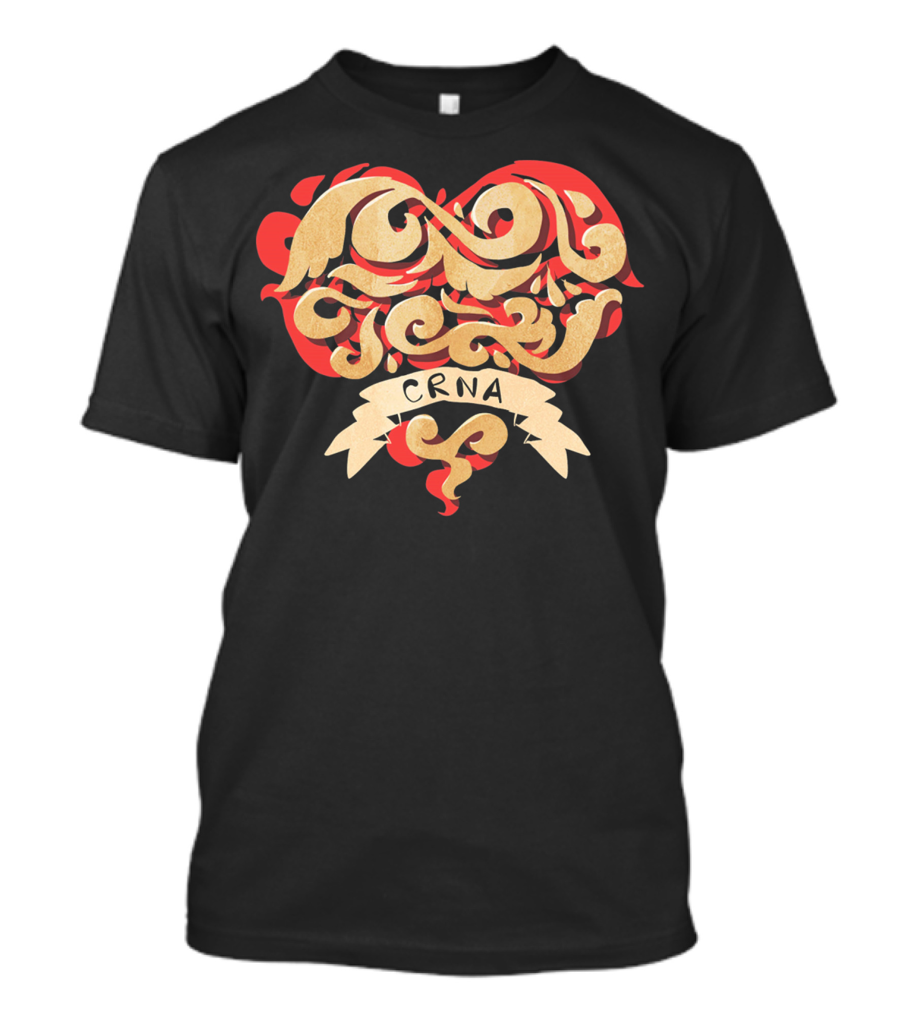 CRNA Heart Anesthesia T-Shirt