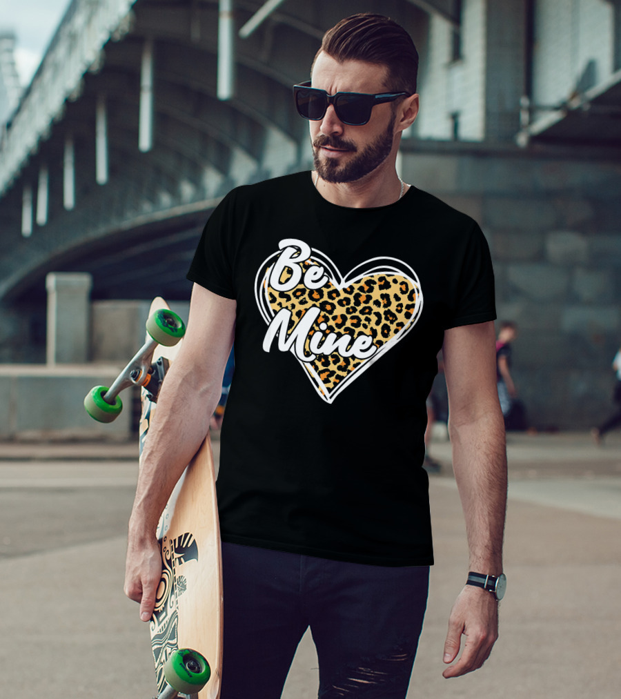 Be Mine Leopard Heart T-Shirt