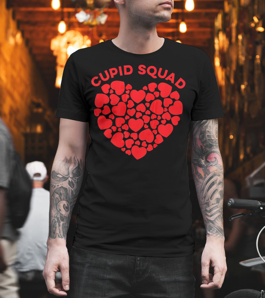 Cupid Squad Valentines Heart T-Shirt
