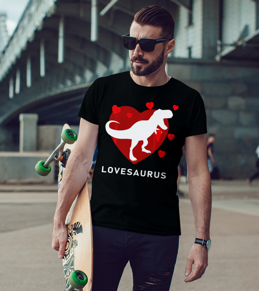 Dinosaur TRex Lovesaurus Kids T-Shirt