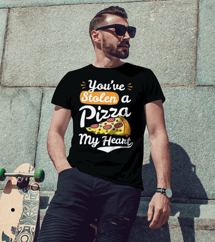 You've Stolen A Pizza My Heart Valentines T-Shirt