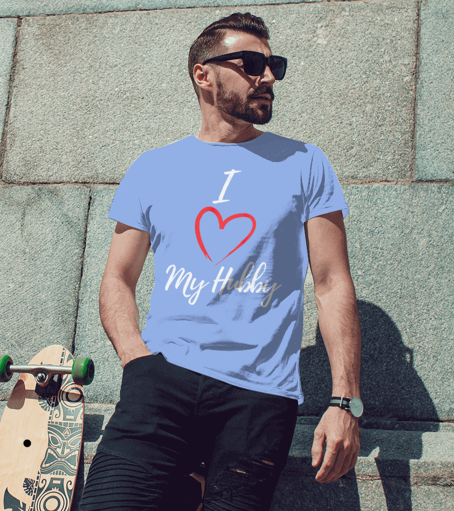 I Love My Hubby Valentine Day Romantic Gesture T-Shirt