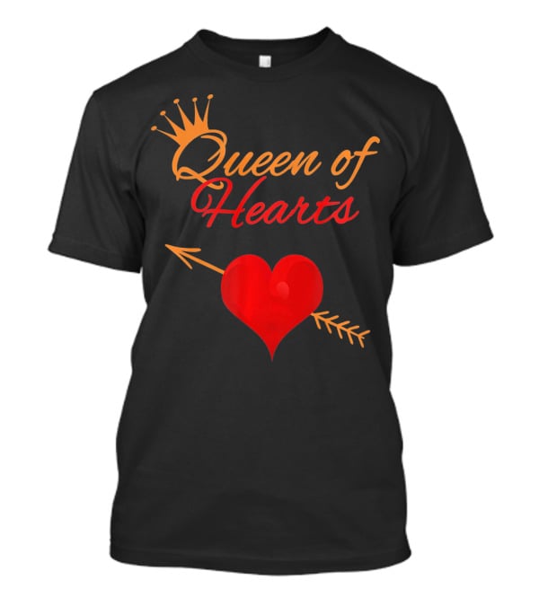 Mothers Day Queen Of Hearts Arrow And Crown T-Shirt