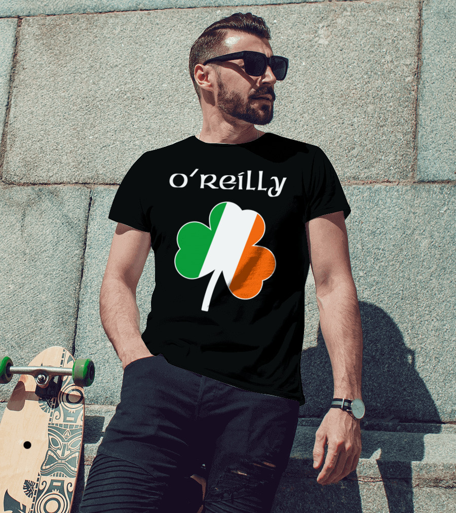 O'Reilly Irish Flag Shamrock Ireland T-Shirt