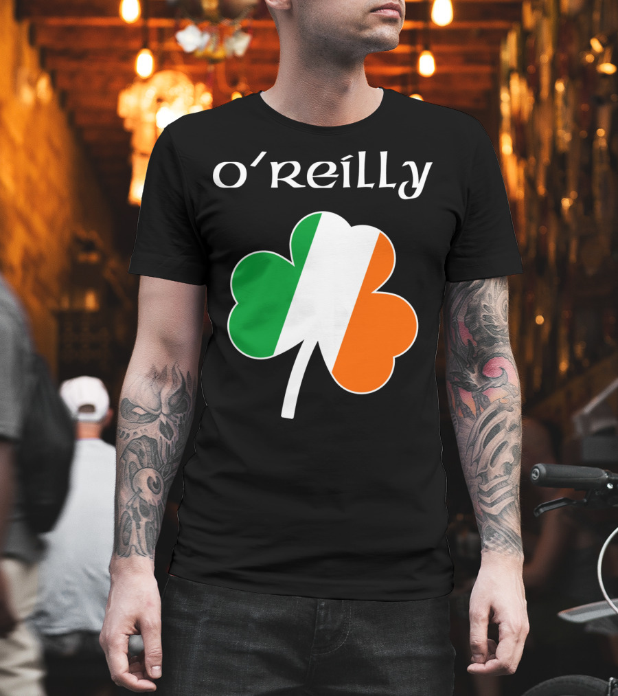 O'Reilly Irish Flag Shamrock Ireland T-Shirt