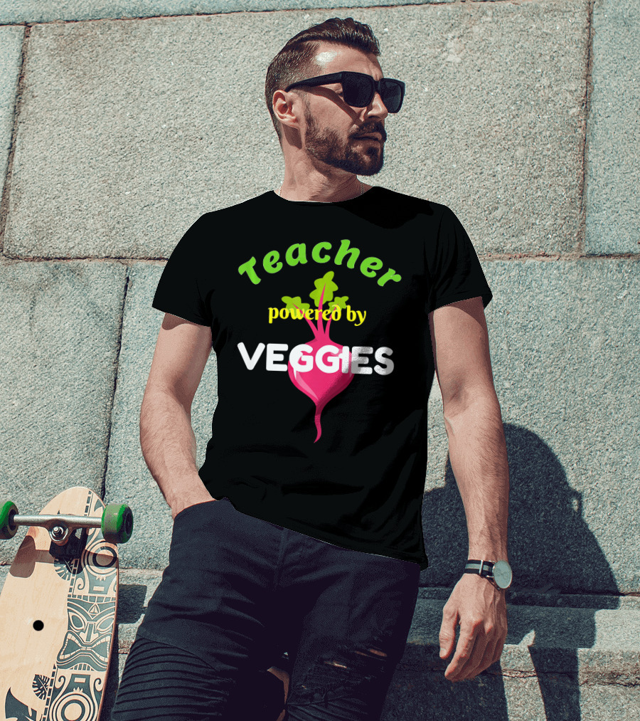 Teacher Powered By Veggies T-Shirt