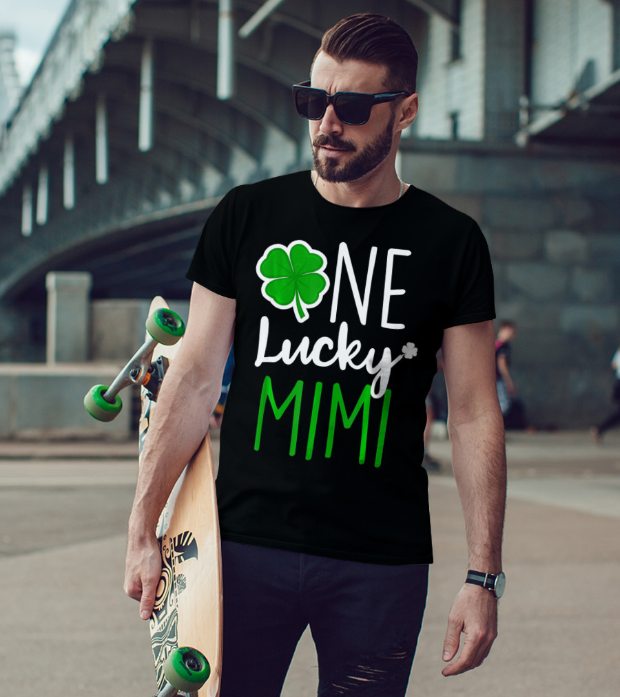 One Lucky Mimi St Patricks Day Shamrock T-Shirt