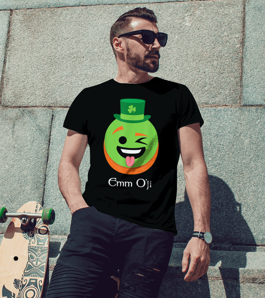 Emm O'ji Happy Saint Patricks Day Emoji Irish Fun T-Shirt