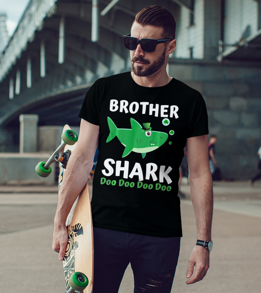 BROTHER SHARK DOO DOO DOO DOO St. Patrick's Day Irish T-Shirt