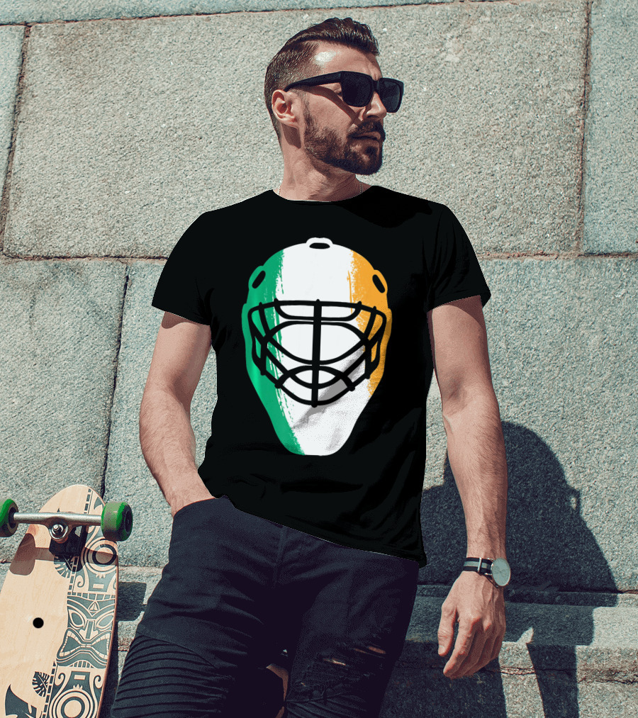 St Patricks Day Irish Hockey Mask T-Shirt