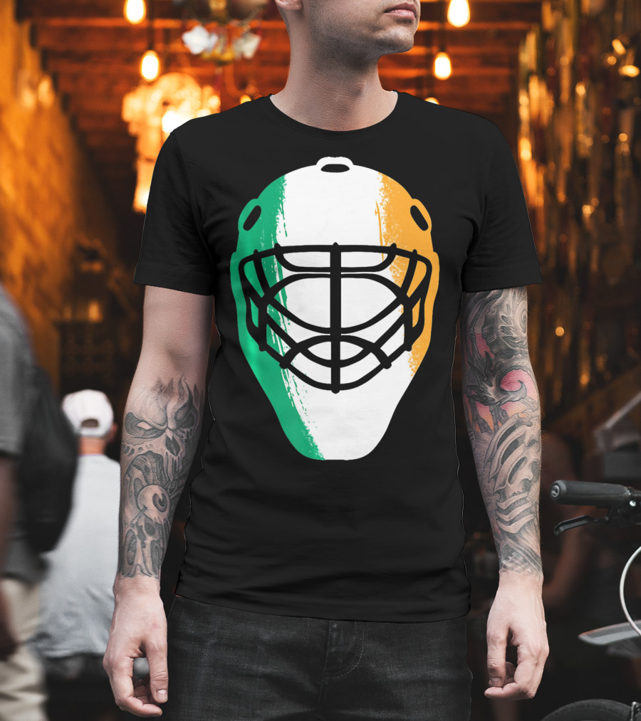 St Patricks Day Irish Hockey Mask T-Shirt
