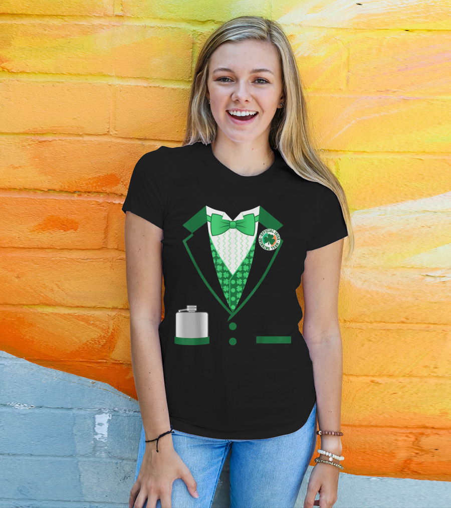 Mens St. Patricks Day Costume Official Irish Drinking Team Funny Iris T-Shirt