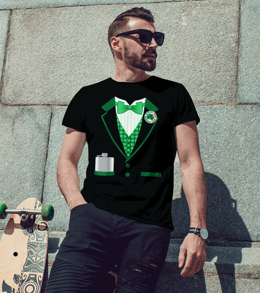 Mens St. Patricks Day Costume Official Irish Drinking Team Funny Iris T-Shirt