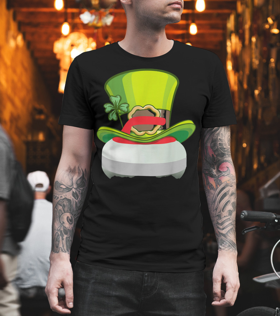 Leprechaun Curling Irish Hat Shamrock T-Shirt