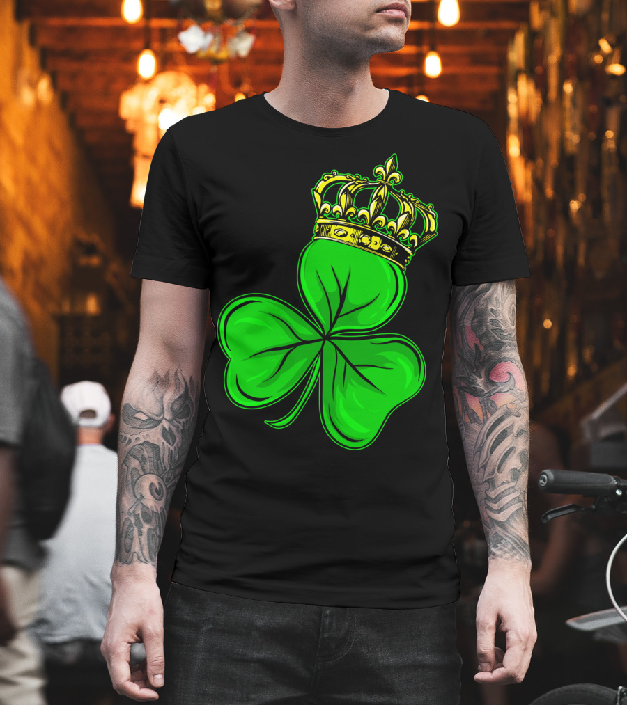 St Patricks Day Shamrock Irish Crown T-Shirt