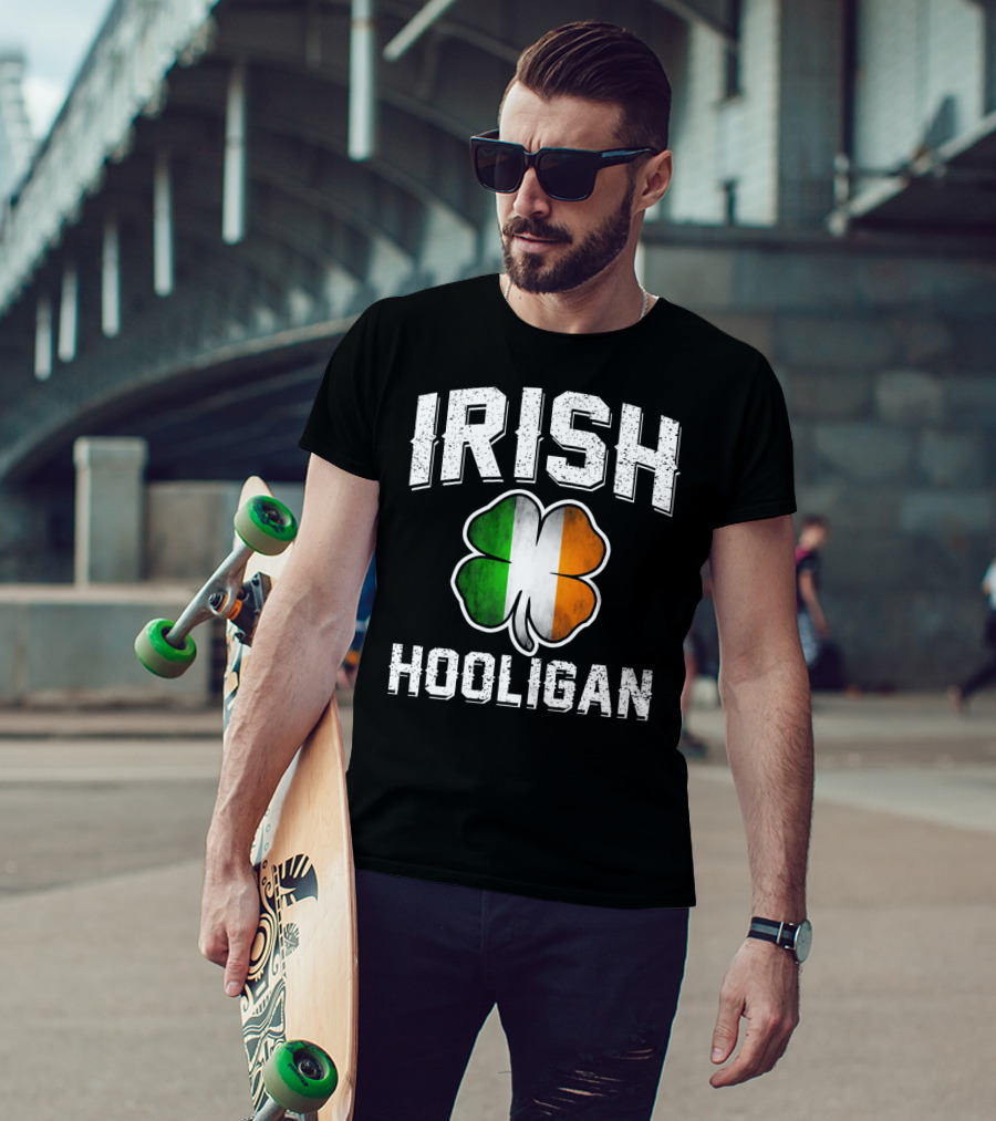 Irish Hooligan Shamrock St Patrick's Day T-Shirt