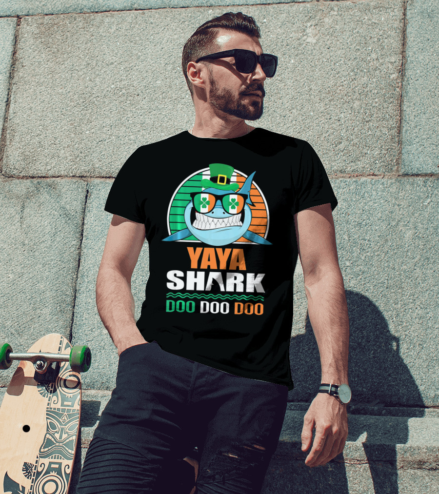 Yaya Shark St. Patrick Day Doo Doo Doo T-Shirt