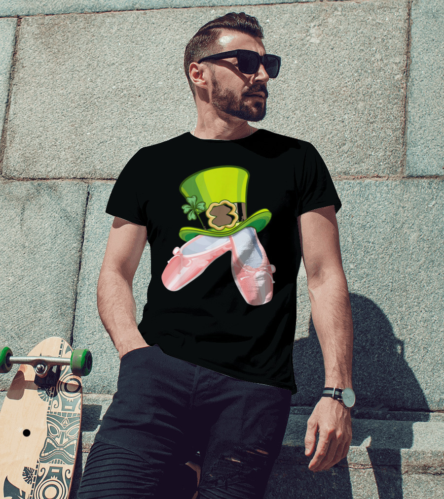 Leprechaun Ballet Shoes And Green Hat T-Shirt