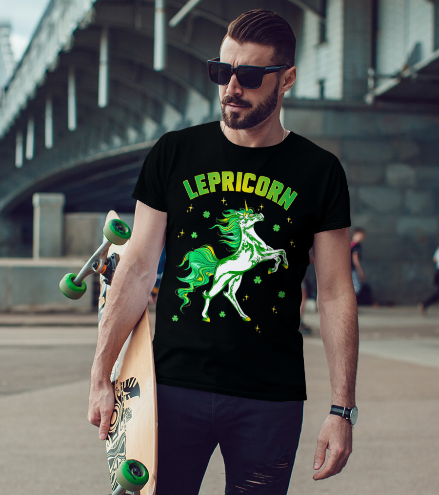 Lepricorn Unicorn St Patricks Day Girls T-Shirt