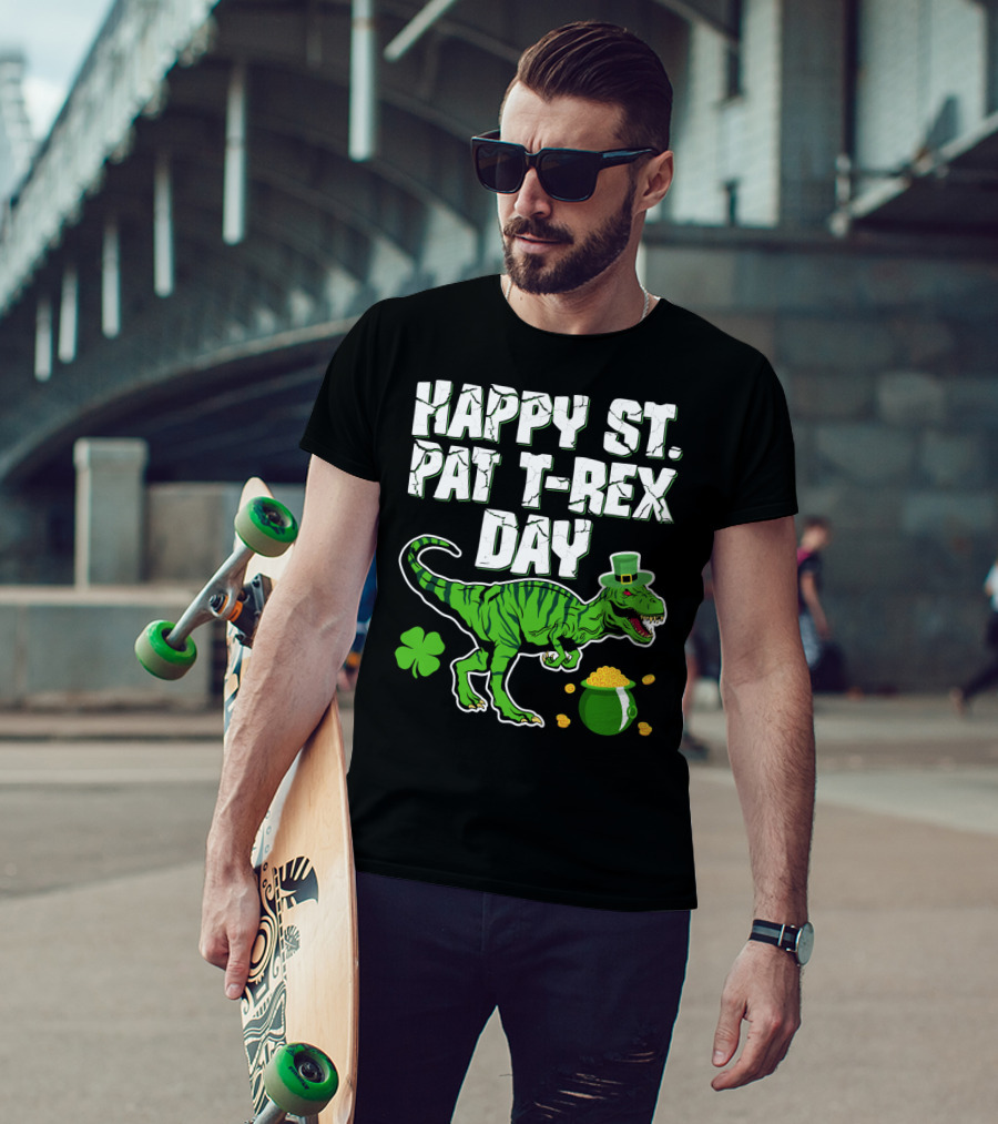 Happy St. Pat T-Rex Day Saint Patricks T-Shirt