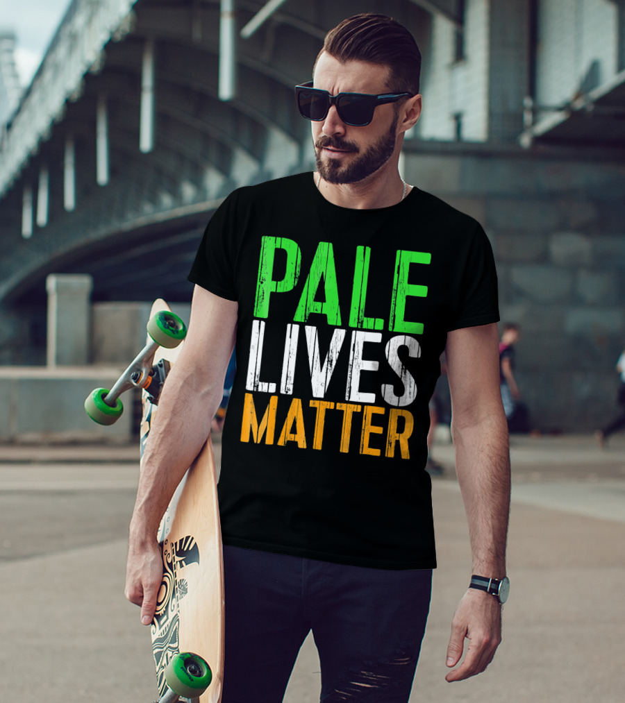 Pale Lives Matter Vintage Saint Irish Flag Colors T-Shirt