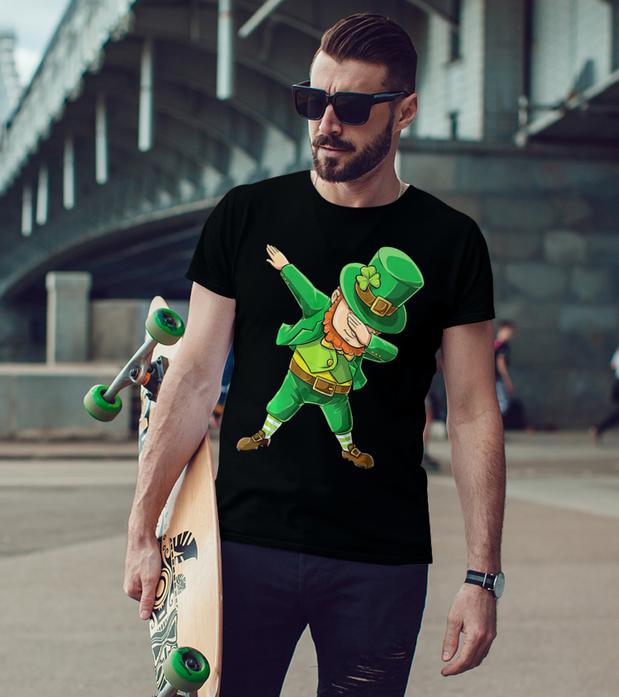 Dabbing Leprechaun St. Patrick's Day Celebration T-Shirt