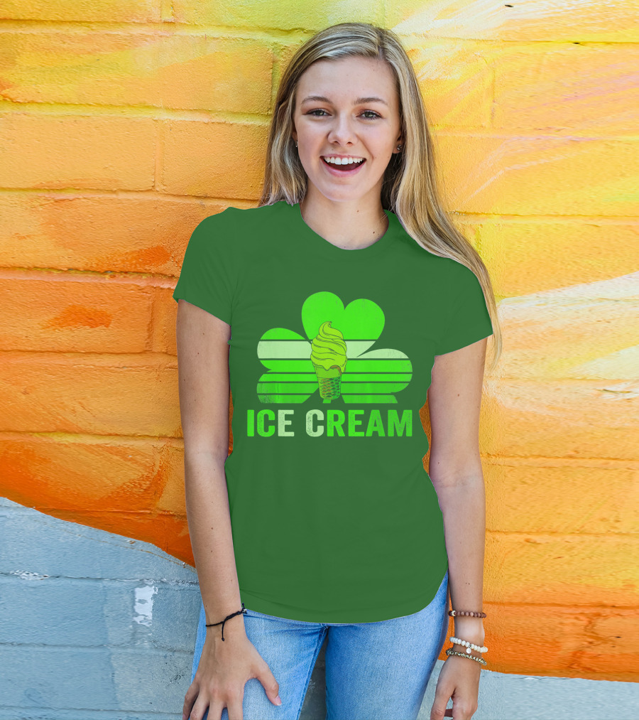 St. Patrick's Shamrock Ice Cream Sweet Treat T-Shirt