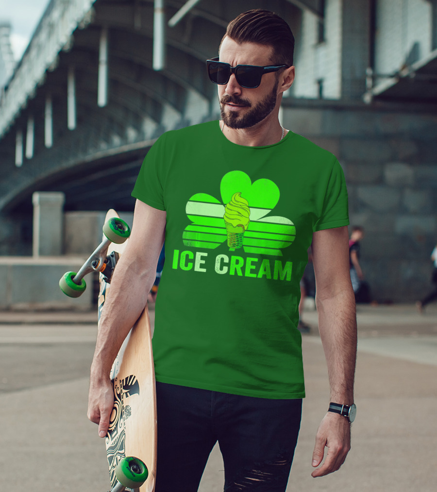 St. Patrick's Shamrock Ice Cream Sweet Treat T-Shirt