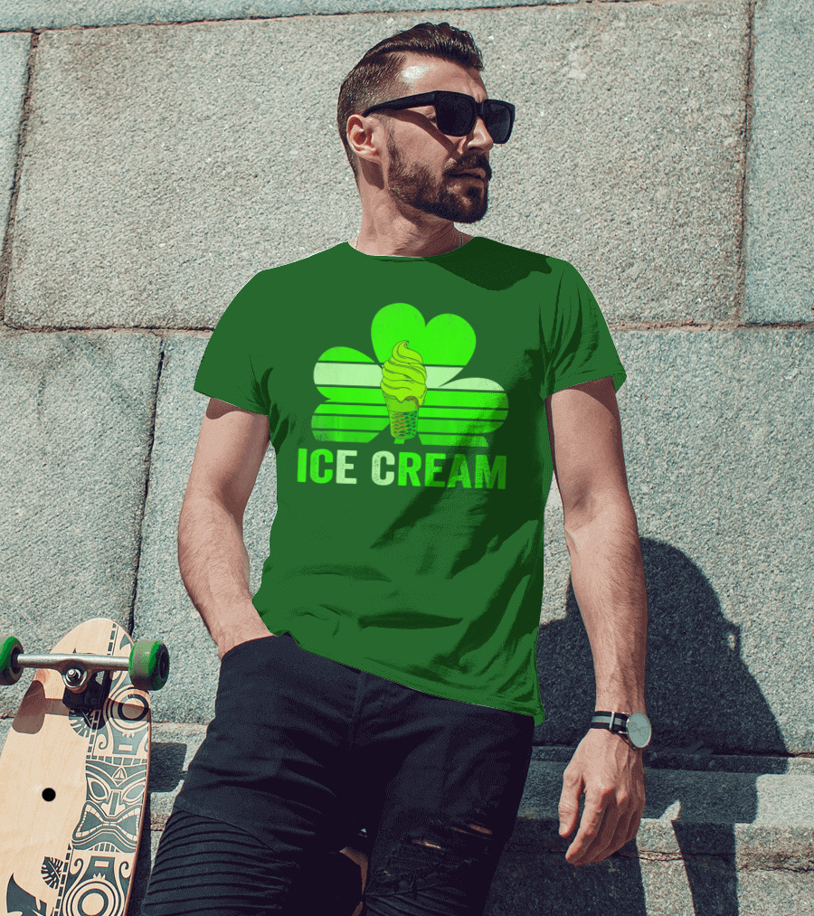 St. Patrick's Shamrock Ice Cream Sweet Treat T-Shirt