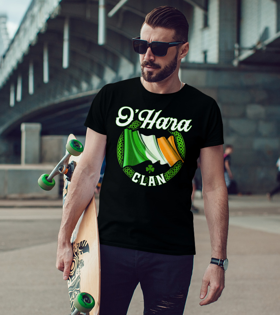 O'Hara Clan Irish Flag Surname Ireland T-Shirt