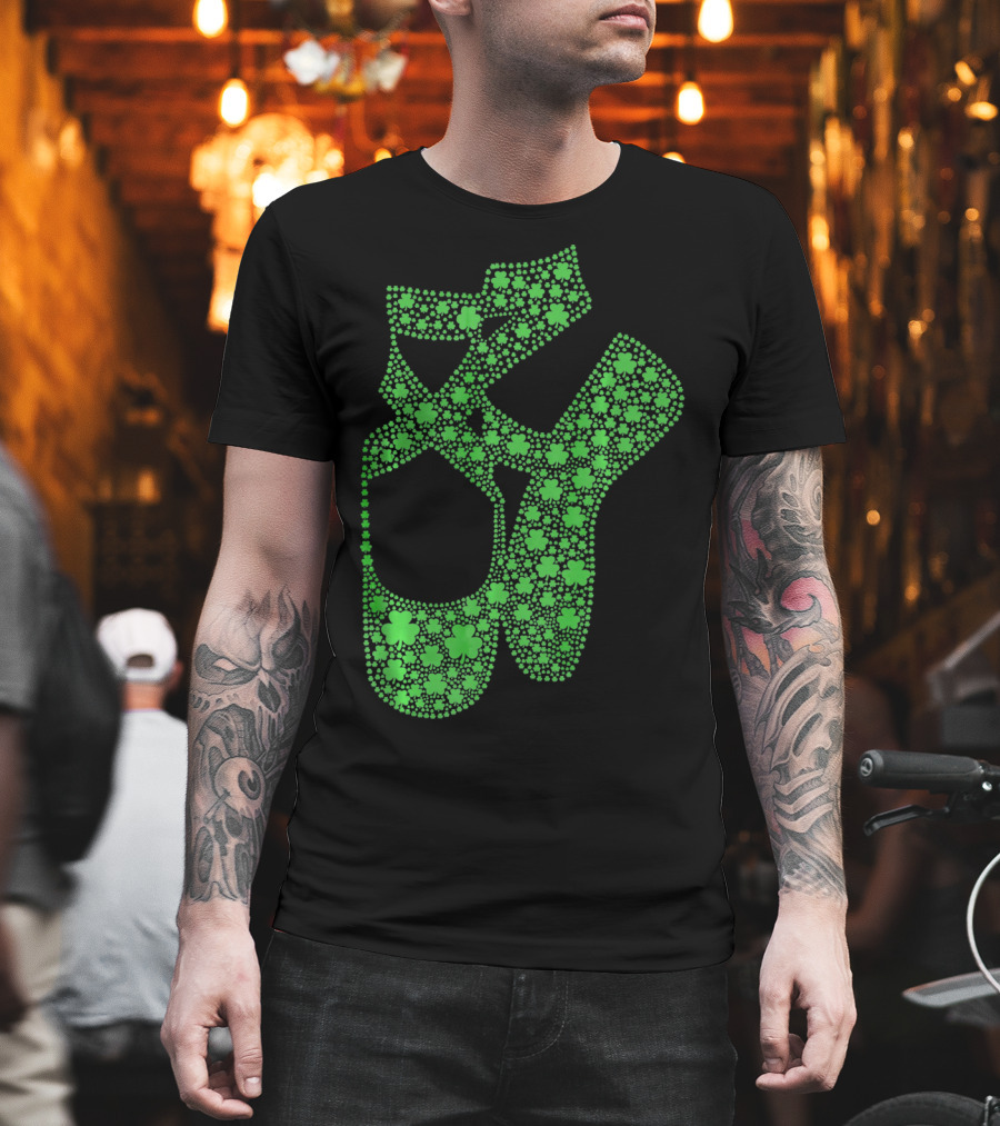 Shamrock Ballet Shoes St. Patricks Day Celebration T-Shirt