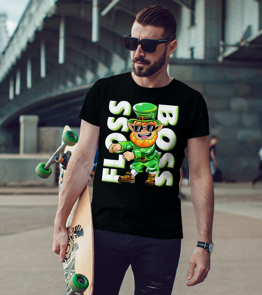 Floss Boss Leprechaun Dance St. Patrick's Day T-Shirt