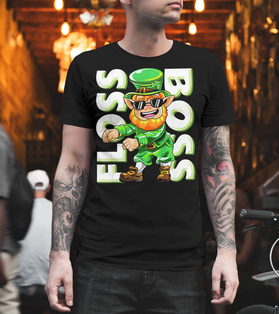 Floss Boss Leprechaun Dance St. Patrick's Day T-Shirt
