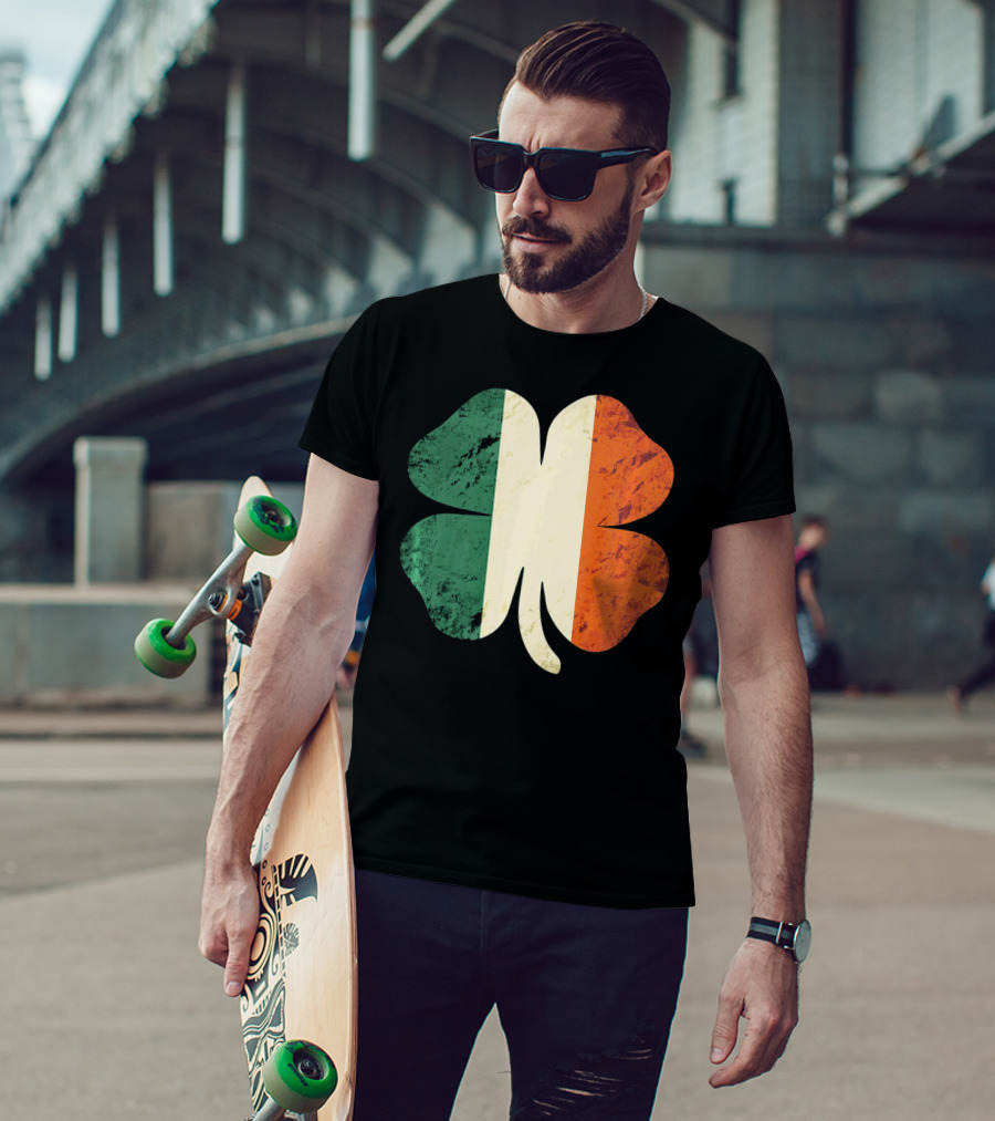 Irish Shamrock Ireland Flag St Patrick's Day T-Shirt