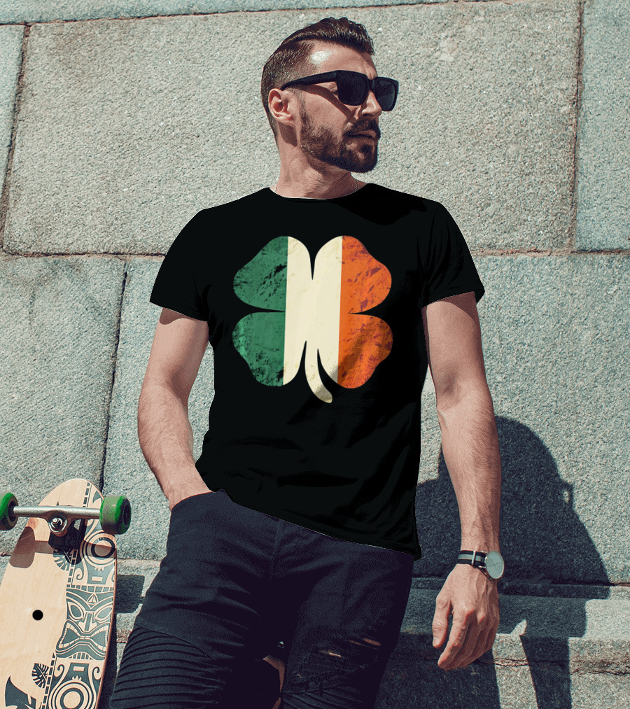 Irish Shamrock Ireland Flag St Patrick's Day T-Shirt