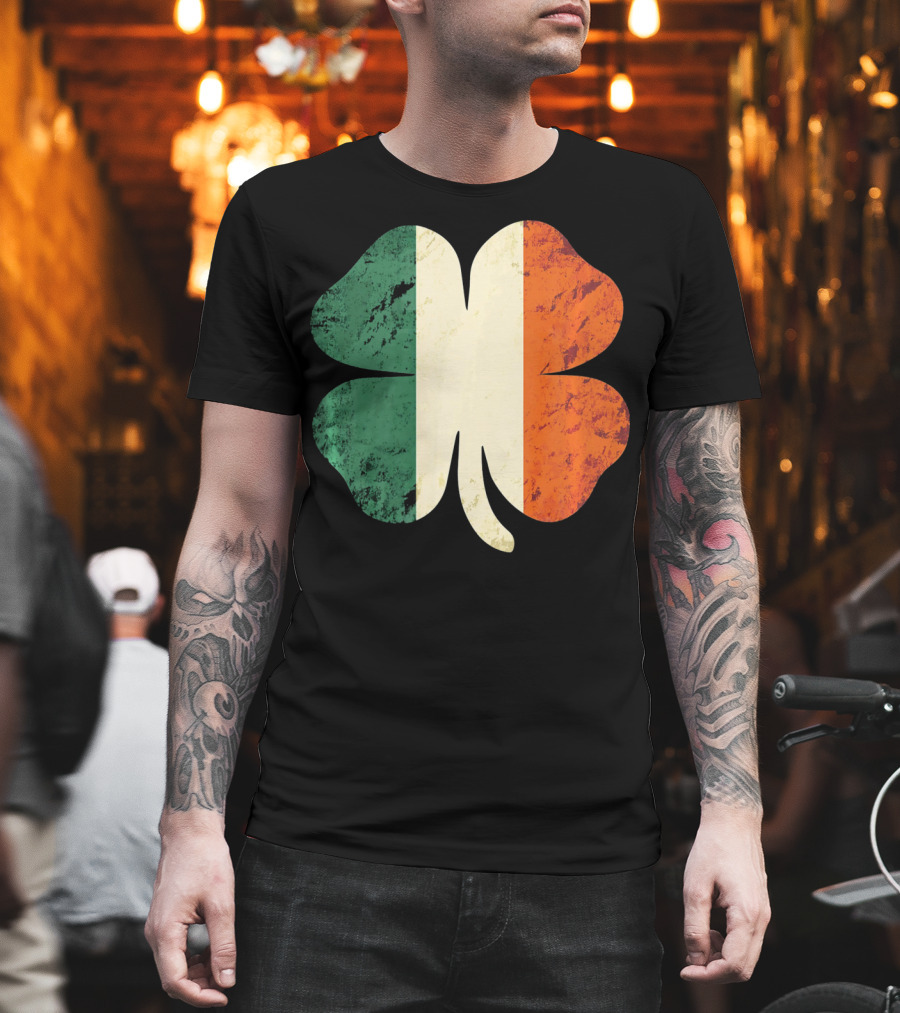 Irish Shamrock Ireland Flag St Patrick's Day T-Shirt