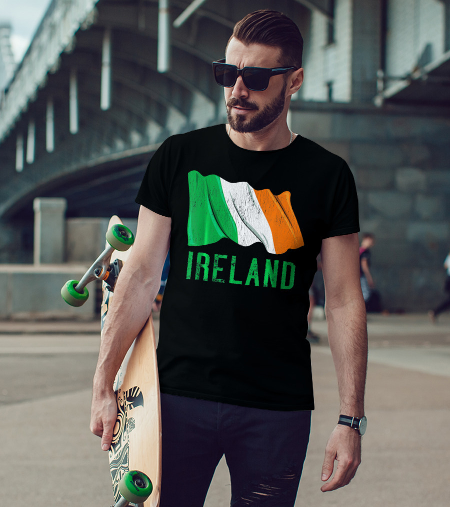 Vintage Ireland Flag Irish Retro St. Pat Ireland T-Shirt